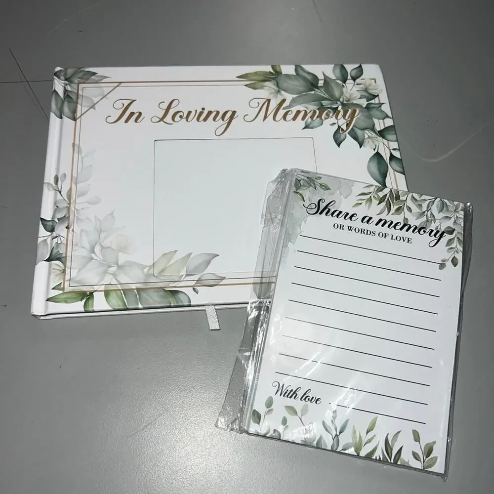 In Loving Memory Funeral/Memorial Sign In Book